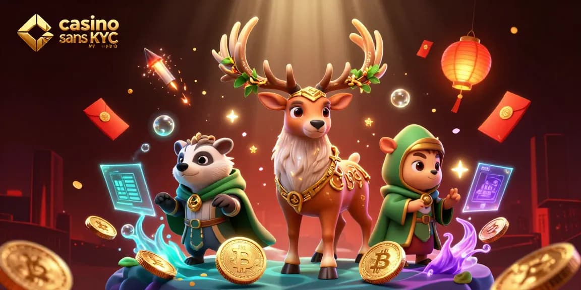 Profitez du monde fascinant des jeux de casino sans KYC crypto, animé par des éléments captivants.