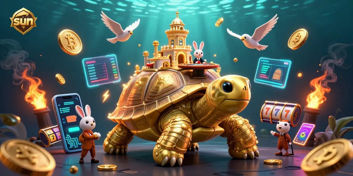 Experience vibrant gaming action at Sun's casino palace with unique characters and slots.