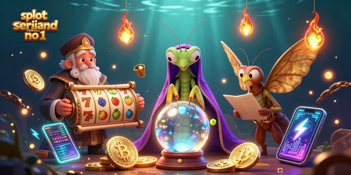 Engaging slot server thailand no 1 scene showing vibrant cartoon characters amidst glowing casino elements