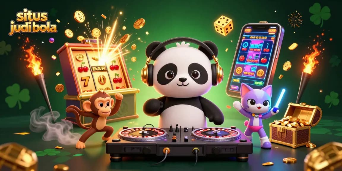 Join the excitement at situs judi bola with vibrant characters and thrilling gaming action.