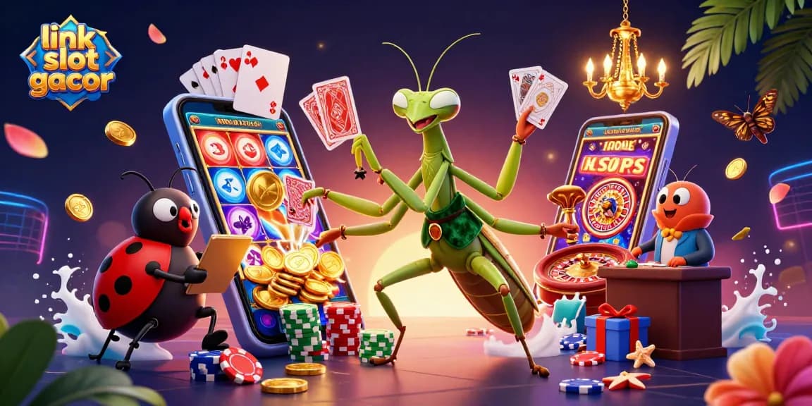 Permainan slot gacor yang menarik dengan karakter kartun dalam dunia kasino yang dinamis.