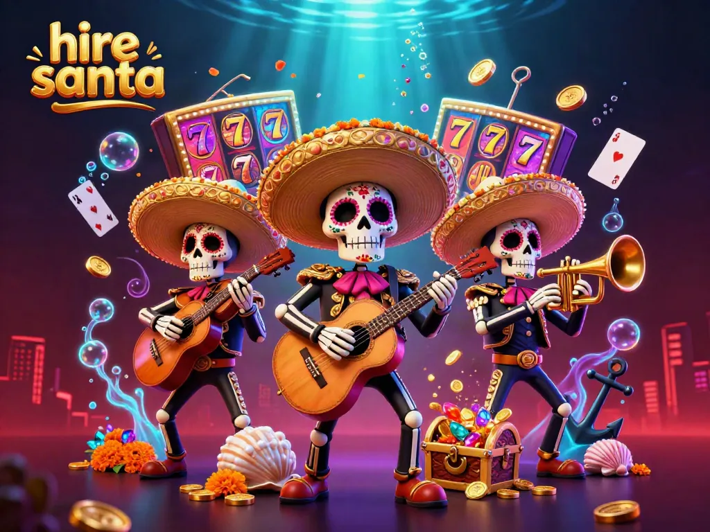 Immerse in festive casino vibes; hire Santa for a magical holiday experience.