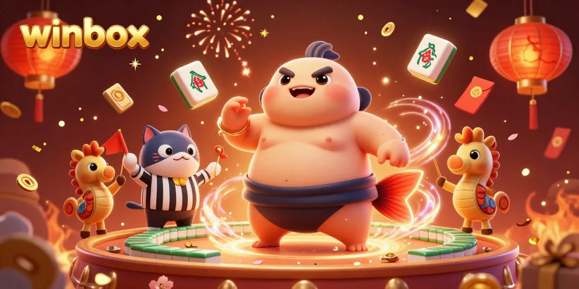 Enjoy thrilling wins at winbox with a vibrant 3D underwater casino showdown featuring a sumo blowfish.