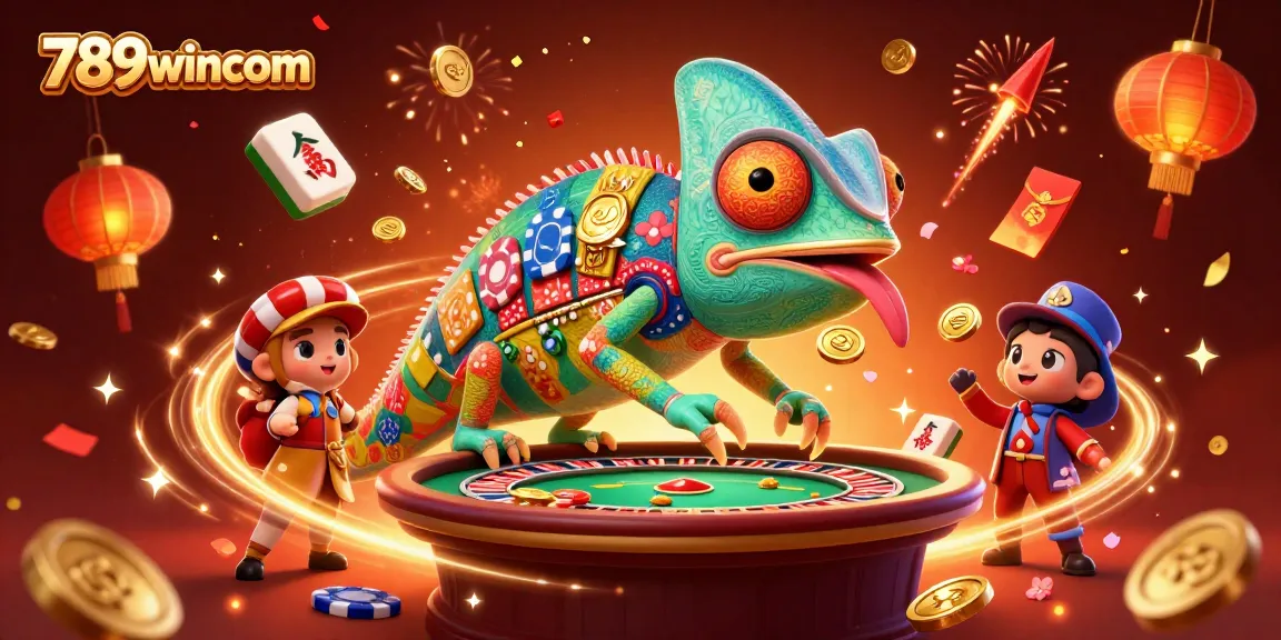 Experience dynamic gaming thrills at 789wincom with a vibrant casino atmosphere and lively characters.