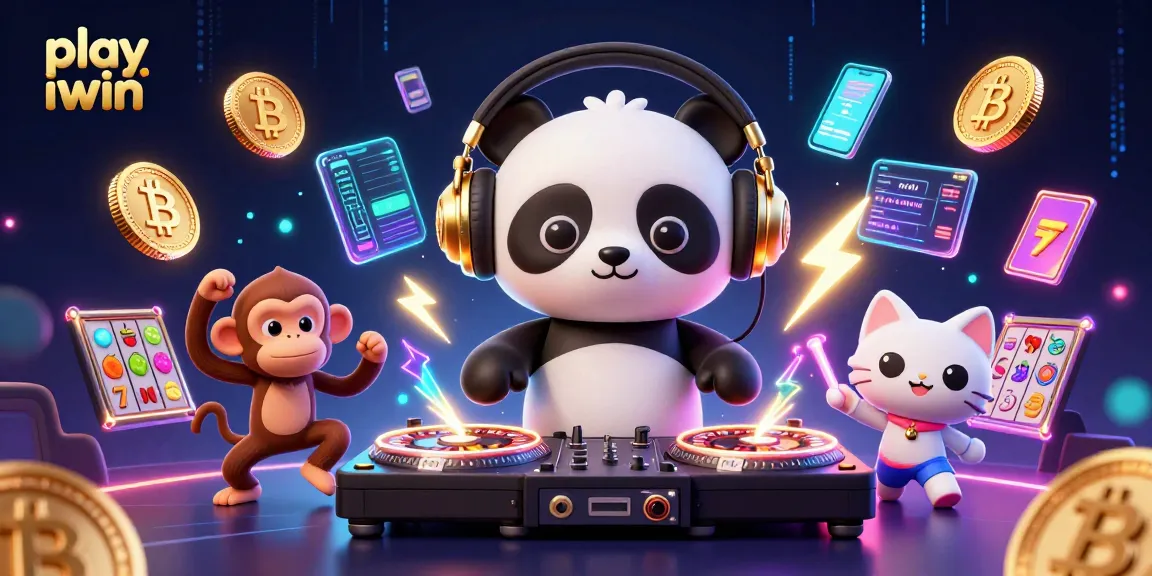 Experience excitement as you play iwin with characters enjoying the thrill of casino games in a vibrant, dynamic scene