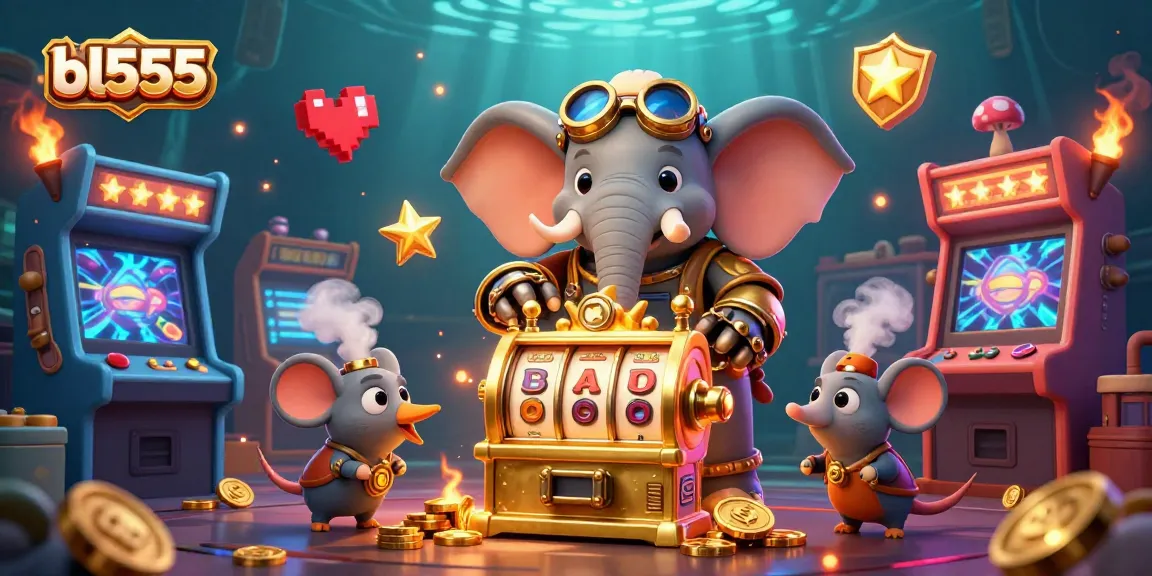 Experience thrilling gameplay at bl555 with steampunk characters and vibrant casino elements.