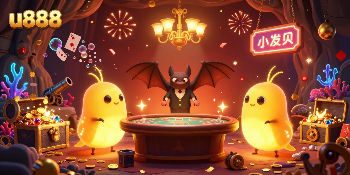 Engage with u888's vibrant cave casino filled with glowworms lighting the way to riches.