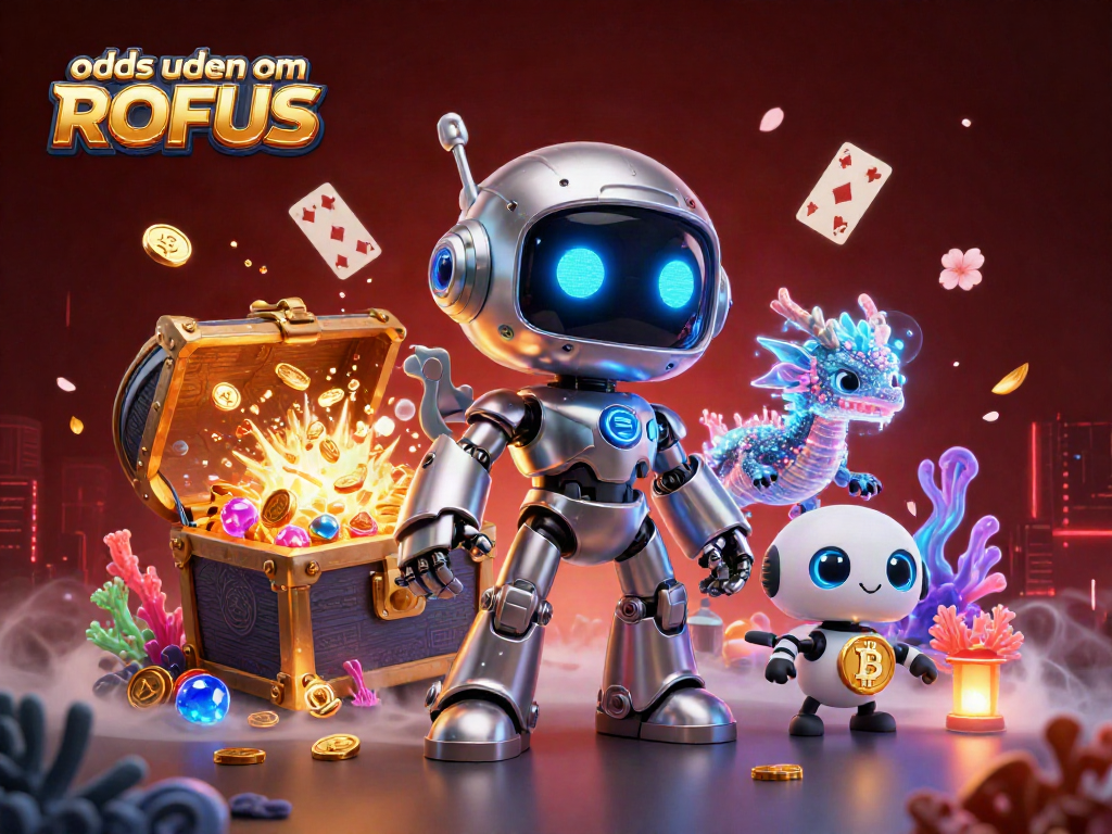 Experience the thrill of betting with odds uden om ROFUS illustrated in a vibrant 3D casino scene.