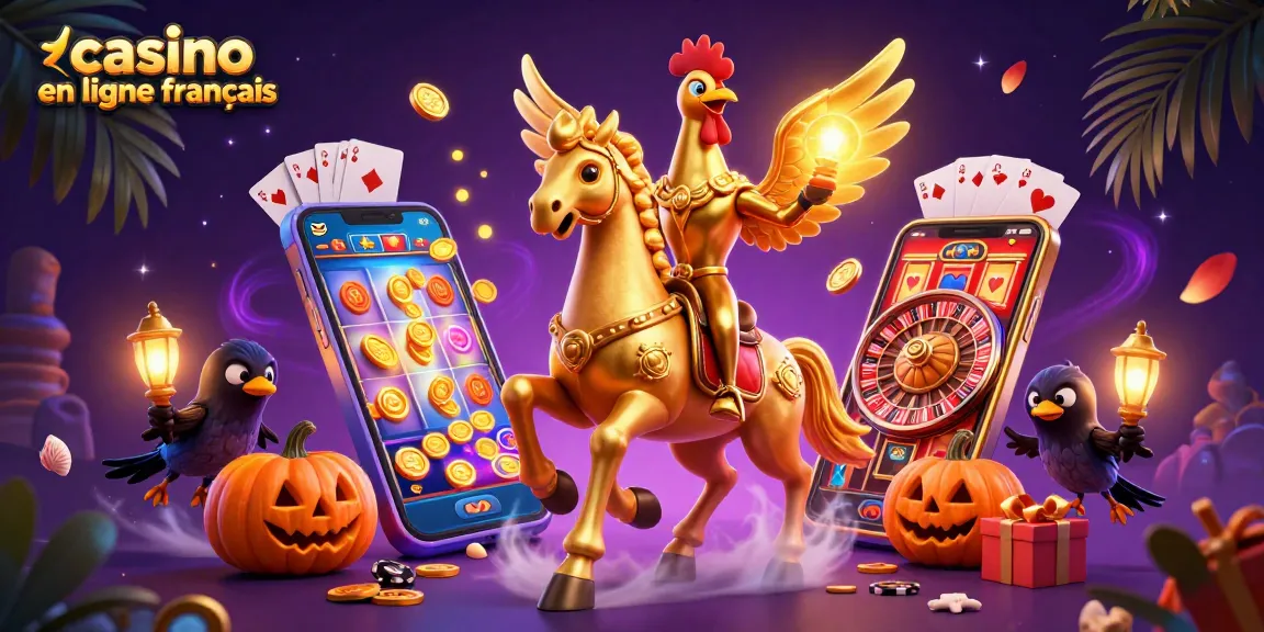 Plongez dans l'univers des jeux avec le casino en ligne français, une scène animée de casino vibrant.