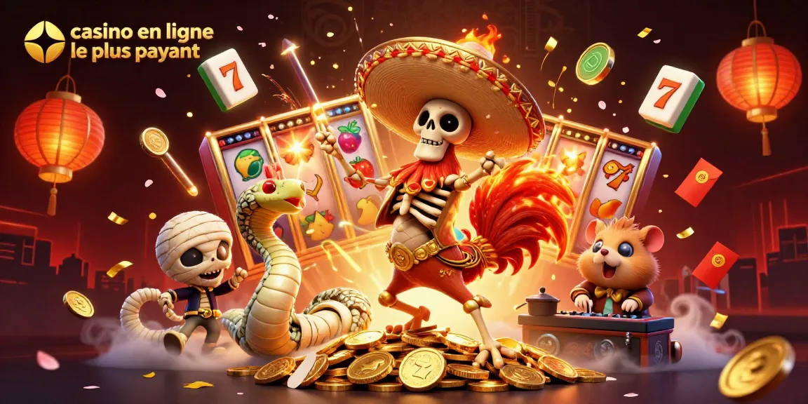 Plongez dans l'univers du casino en ligne le plus payant avec cette illustration captivante, alliant chance et excitation.