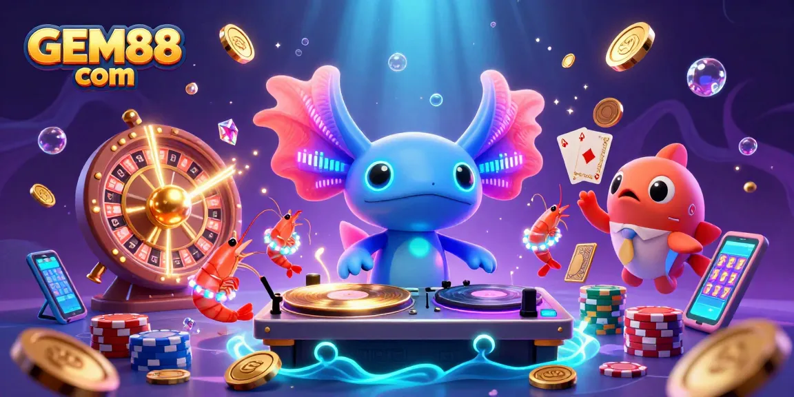 Experience excitement at GEM88 com with dynamic gambling elements and charming aquatic characters.