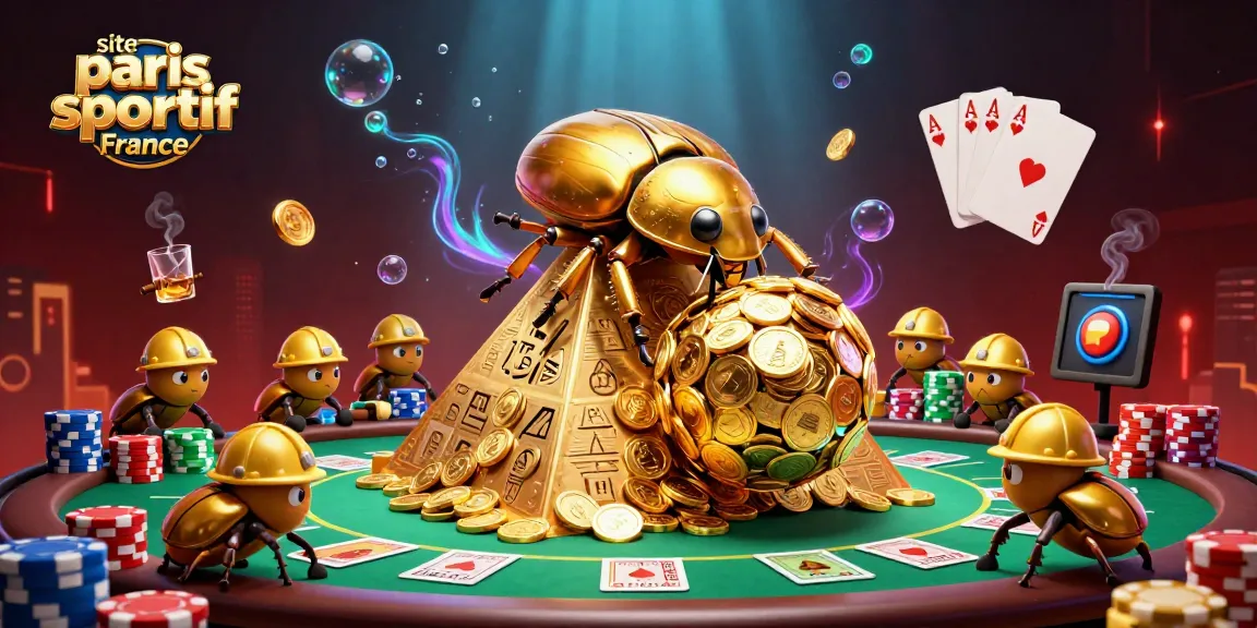 Pariez sur le site paris sportif France avec des personnages amusants dans un décor de casino coloré.