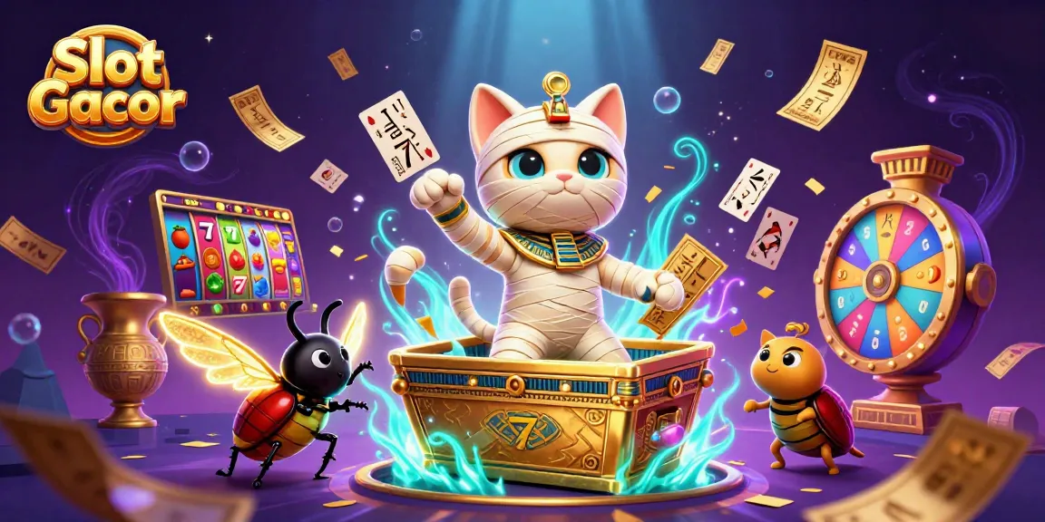 Experience thrilling Slot Gacor action with engaging characters in a vibrant casino scene.