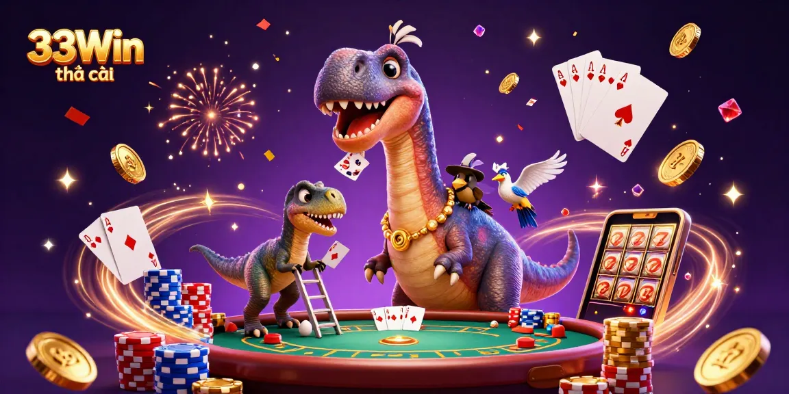 Experience thrilling gameplay with 33Win nhà cái showcasing vibrant casino elements and characters.
