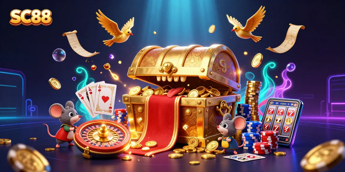 Experience the exciting world of SC88's online gaming with vibrant treasures and energetic gameplay.