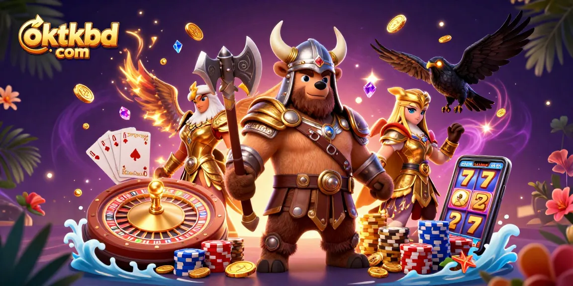 Experience the thrill of gaming at oktkbd com with Viking warriors and glorious casino elements.
