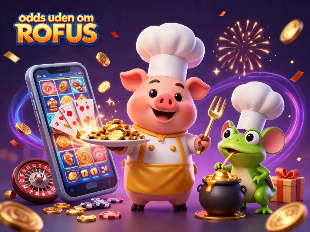 Engage with odds uden om ROFUS through vibrant casino-themed characters and elements.