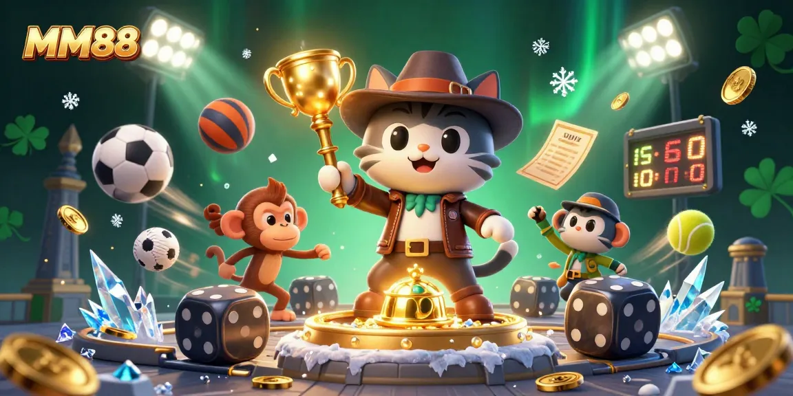 Experience thrilling gaming at MM88 with a cartoon's vibrant casino adventure.