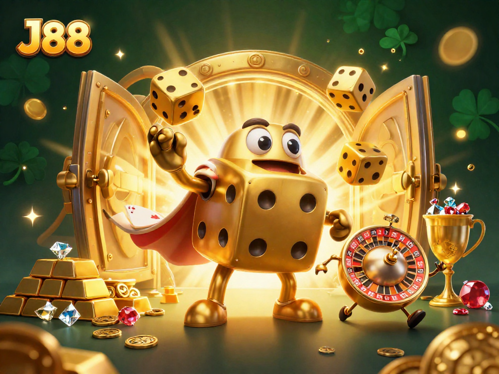 Experience fantastic wins at J88 with interactive gaming elements and vibrant 3D visuals.