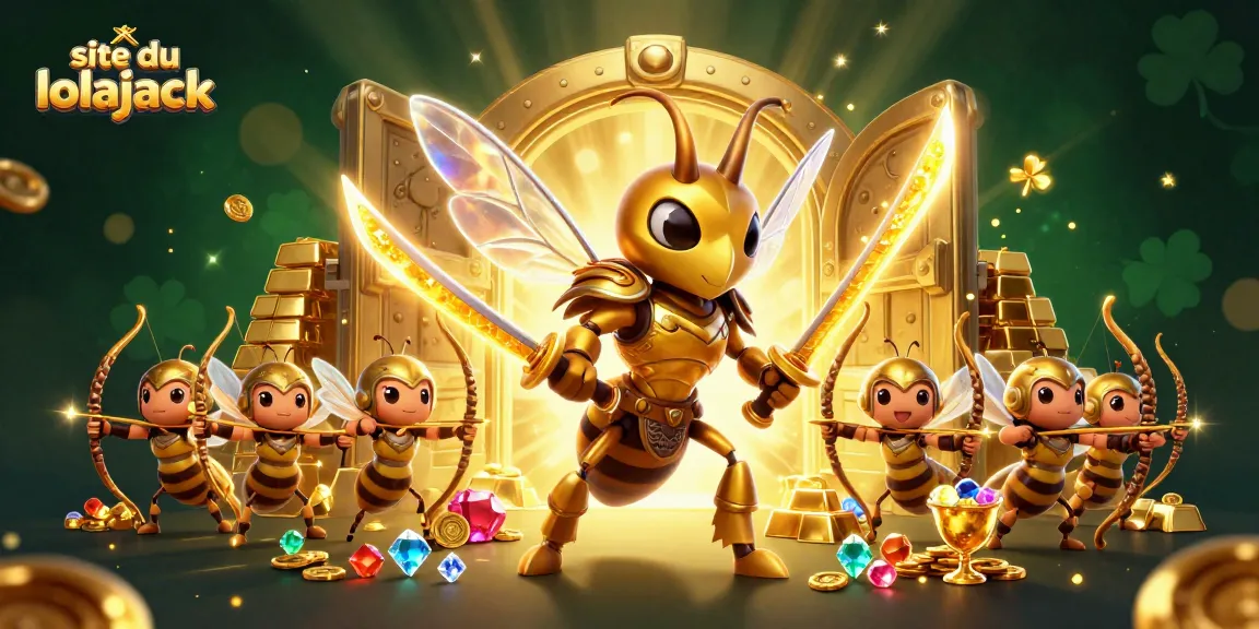 Experience excitement at site du casino lolajack with giant golden hornet characters and treasure.