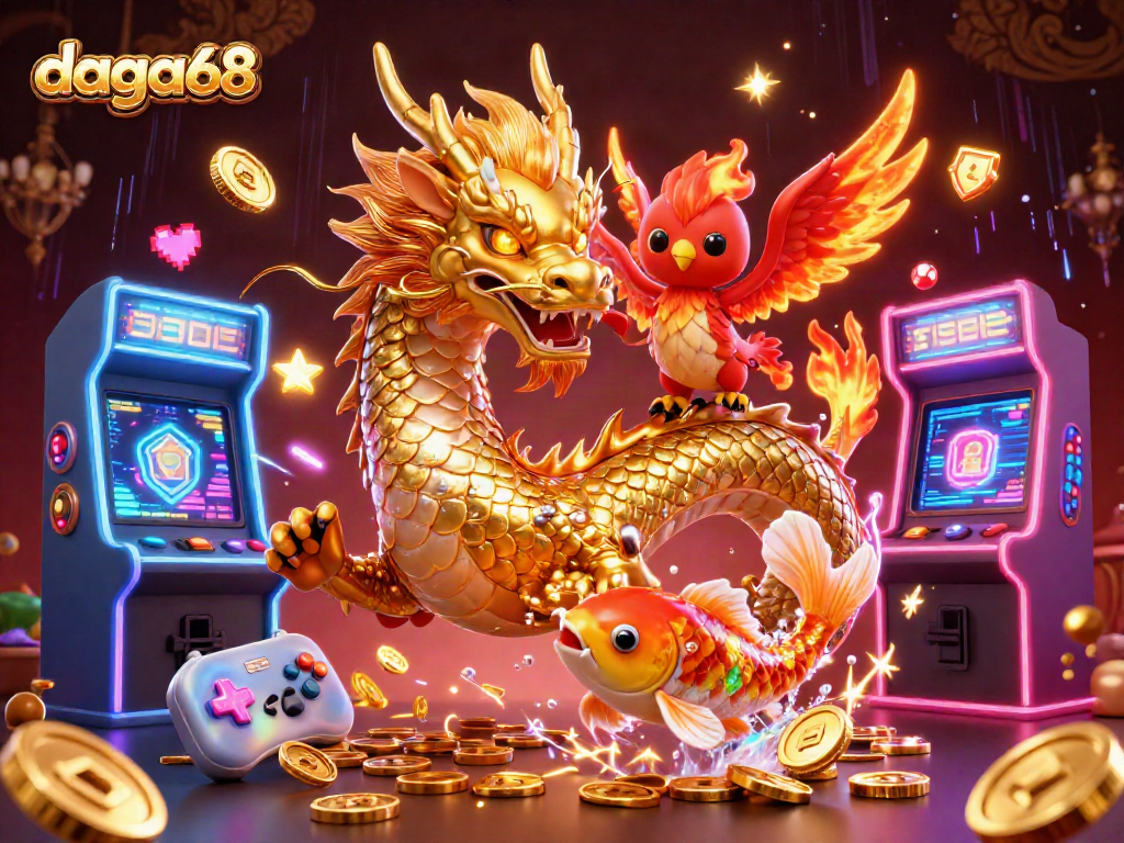 Engage with daga68's thrilling online casino experience enriched by vibrant gaming action and dynamic 3D elements.