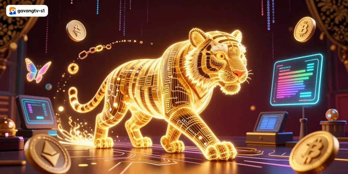 Experience the captivating digital casino landscape of gavangtv-s1 with vivid 3D visuals and interactive elements.