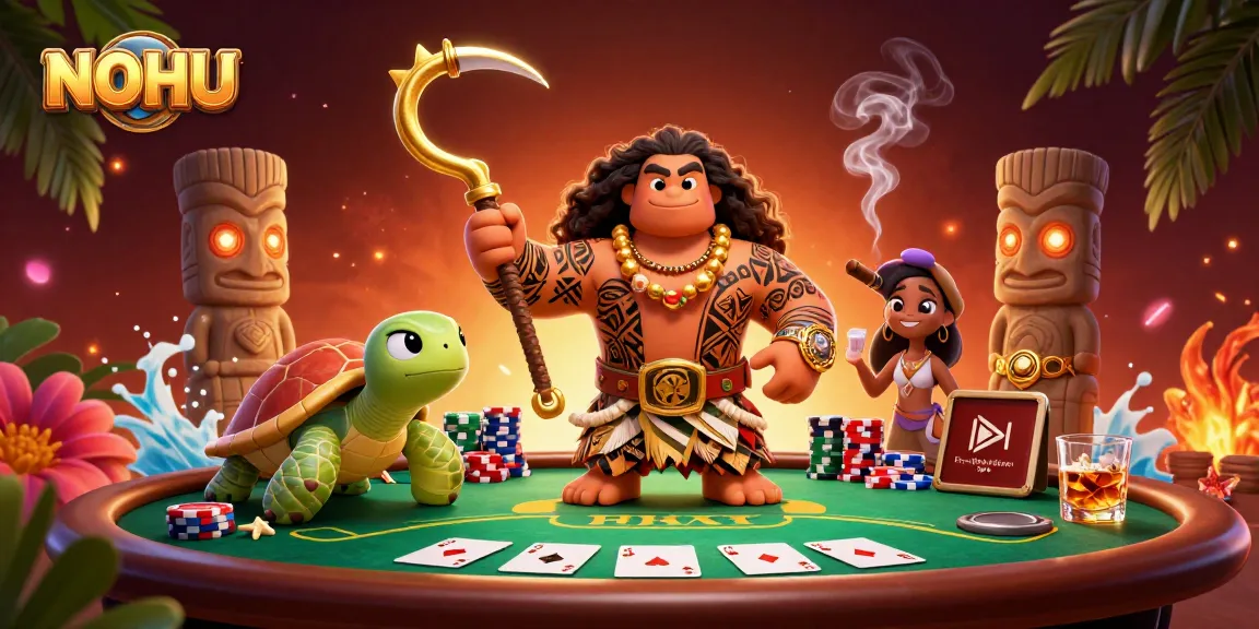 Join the excitement with NOHU while playing poker with vibrant characters and rich casino elements.