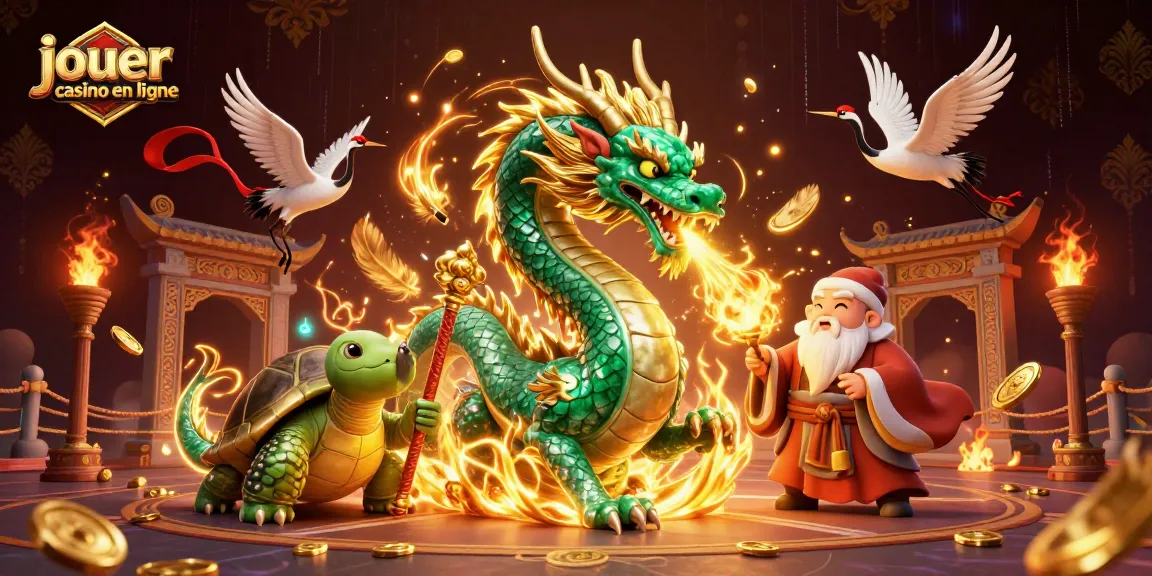 Jouer au casino en ligne avec un dragon émeraude, une tortue sage et des grues chanceuses