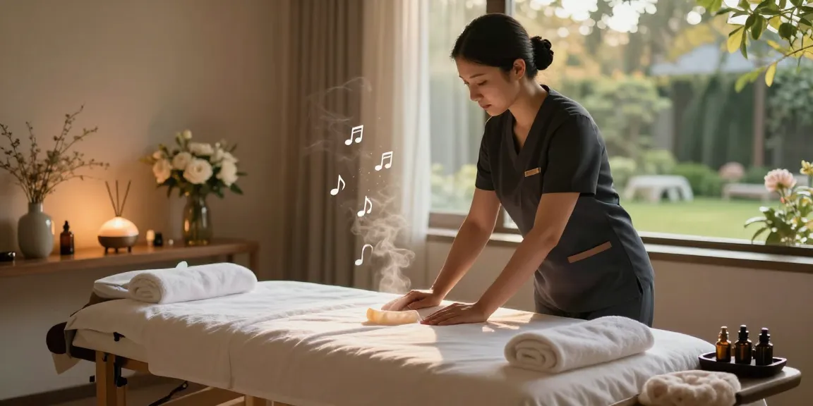 Experience rejuvenating 시흥출장안마 in a serene massage therapy room with calming elements.