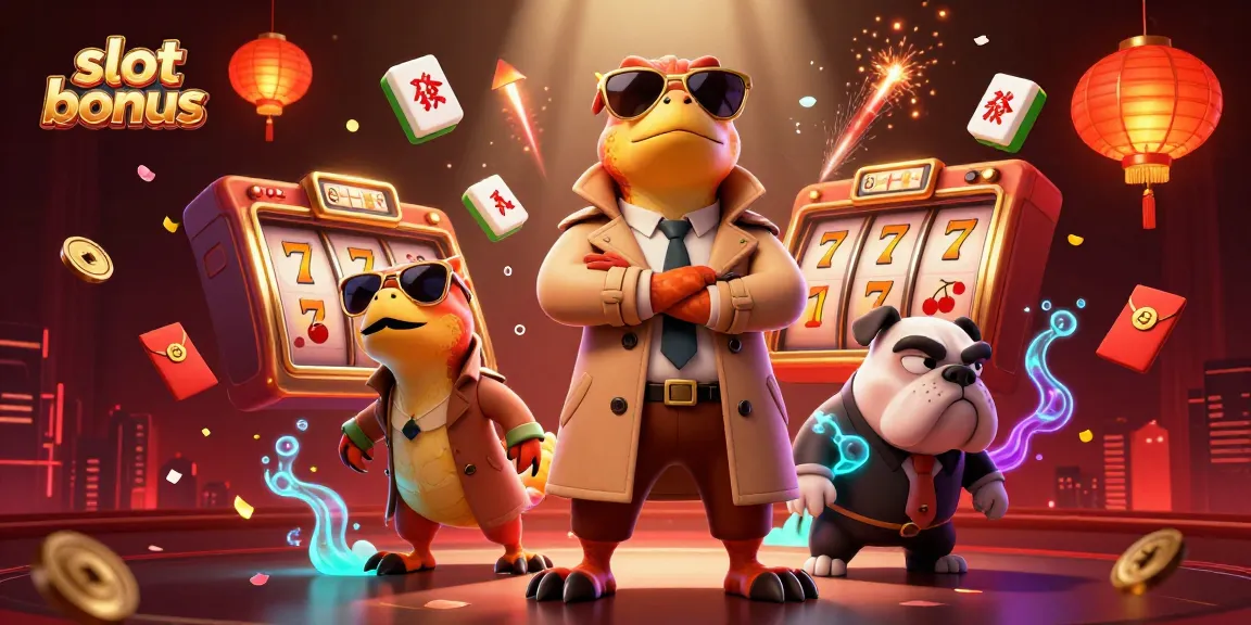 Engage with slot bonus strategies in this vibrant casino scene with raptors and casino elements.