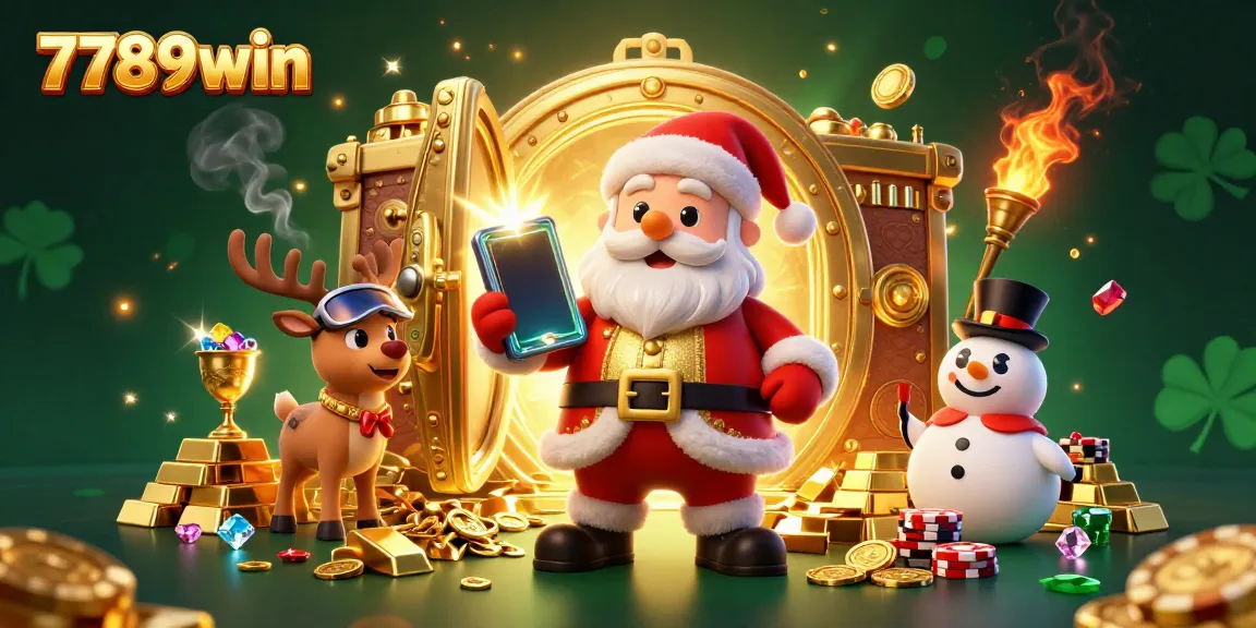 Experience jackpot excitement with Santa and friends at 7789win's vibrant casino.